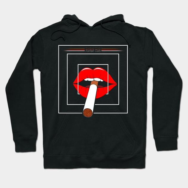 Lips Cigarette - Forfeit Club Hoodie by Forfeit Club